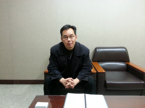 통신소비자협동조합의 이용구 상임이사. ⓒ'go발뉴스'