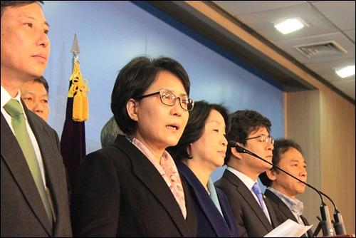 노원병 보궐선거 출마의사를 밝힌 김지선 진보정의당 후보 ⓒ 진보정의당