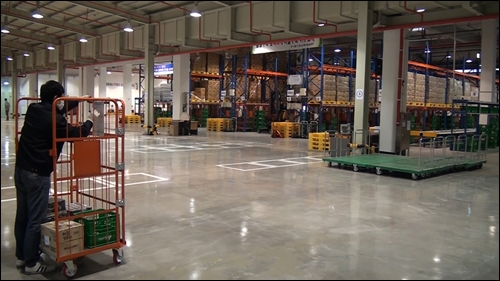 작업이 진행중인 서울시 중소유통물류센터의 내부 ⓒ go발뉴스
