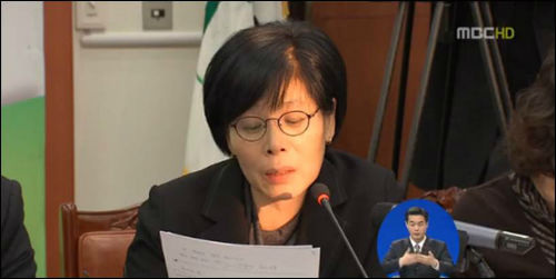 최민희 민주통합당 의원 ⓒMBC 캡처
