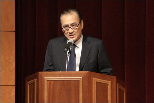 고 장준하 선생 유해 정밀감식 결과 발표와 관련한 입장을 밝히는 장호권 <사상계> 대표 ⓒ go발뉴스