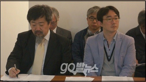 참여연대 등 시민사회단체 83곳은 27일 서울 종로구 견지동 평화박물관에서 기자회견을 열고 "경찰이 지난 22일 평화박물관건립추진위원회 사무실을 압수수색한 것은 명백한 과잉수사"라고 비판했다. ⓒ 'go발뉴스'