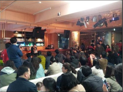 강연 중인 통합진보당 이정희 대표 ⓒ트위터