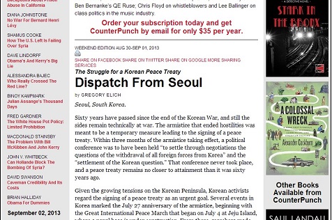 ⓒ ‘카운터 펀치(Counterpunch)’ 온라인판 캡처