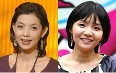 KBS 황수경 아나운서(왼쪽)와 조정린 기자(오른쪽)