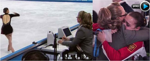 <소치 스캔들의 진실은 소트니코바 1위 확정 후 심판과 선수가 뜨겁게 포옹하는 장면에 있다> ⓒ'탁발'블로그