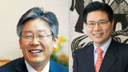 이재명 성남시장(왼쪽)과 홍문종 새누리당 사무총장(오른쪽) ⓒ블로그