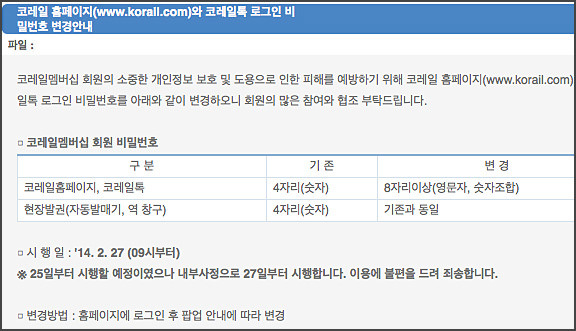 2014년 2월 27일, 드디어 4자리 비밀번호 탈피! 역시 인터넷 강국! / 이미지출처 : '슬로우뉴스'