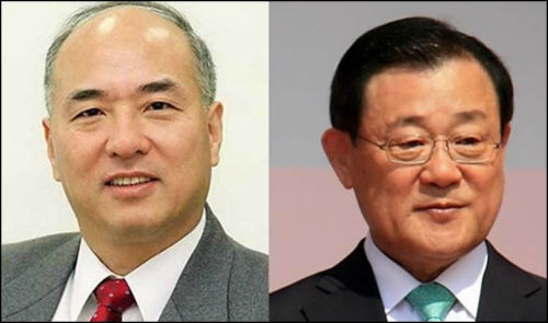 문창극 중앙일보 전 주필(왼), 이병기 주일대사(오)