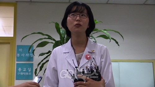 김영오 씨 주치의 이보라 서울시 동부병원 내과과장 ⓒ ‘go발뉴스’