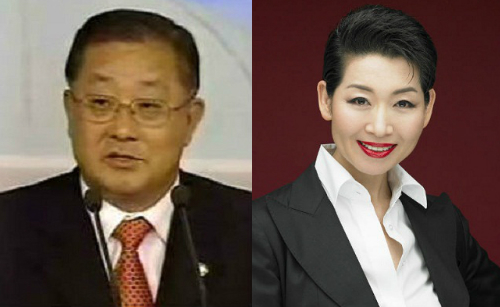 곽성문 사장(좌)와 김성주 총재(우)