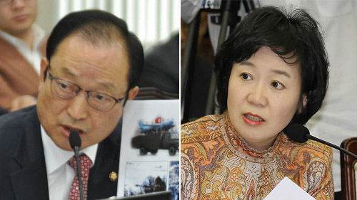 새누리당 송영근 의원(왼쪽), 정미경 의원.