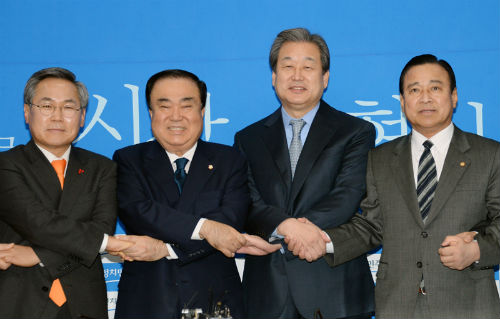 지난 20일 개최된 여야 당대표 및 원내대표 주례회동. ©새정치민주연합