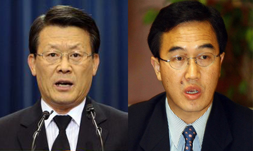 백종천 전 청와대 외교안보실장, 조명균 전 청와대 안보정책비서관