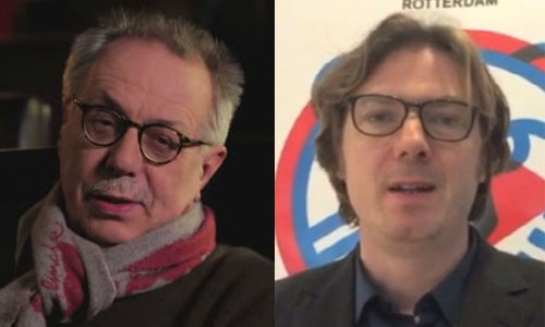 디터 코슬릭 베를린국제영화제(왼쪽), 루트거 볼프슨 로테르담국제영화제 집행위원장.