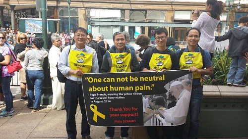 피케팅에 참석한 필라 세사모 한인들 ⓒ 뉴스프로