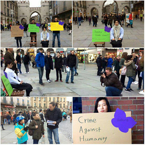 독일: 진보 한국을 위한 유럽연대의 소녀상 퍼포먼스