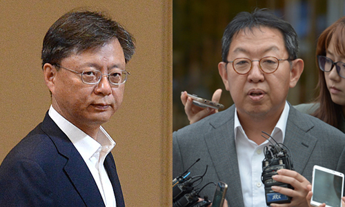 우병우 청와대 민정수석(좌)과 이석수 특별감찰관(우) <사진제공=뉴시스>