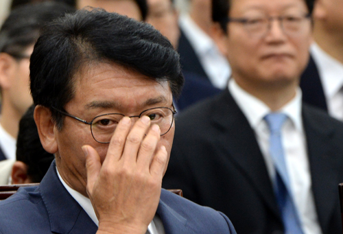 고대영 한국방송공사 사장이 11일 오전 서울 여의도 국회 미래창조과학방송통신위원회 국정감사에 참석하고 있다. <사진제공=뉴시스>