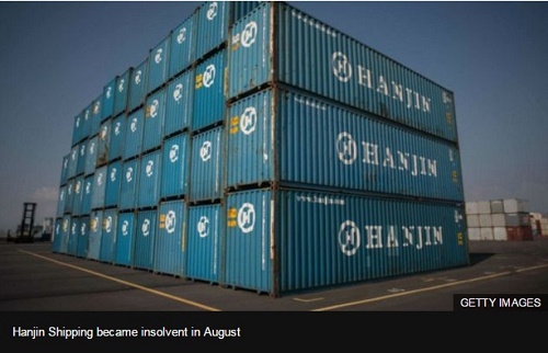 Hanjin Shipping became insolvent in August.(GETTY IMAGES)한진해운이 지난 8월 파산했다.