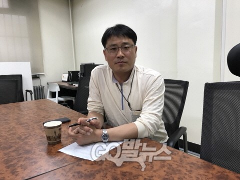 ▲ 성재호 언론노조 KBS본부 위원장 ⓒ 이영광 기자