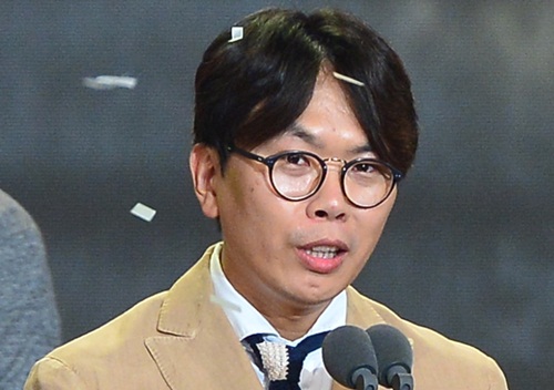 ▲ 김장겸 MBC 사장의 퇴진을 요구하는 예능PD들의 성명에 동참한 김태호 PD(자료사진).<사진제공=뉴시스>