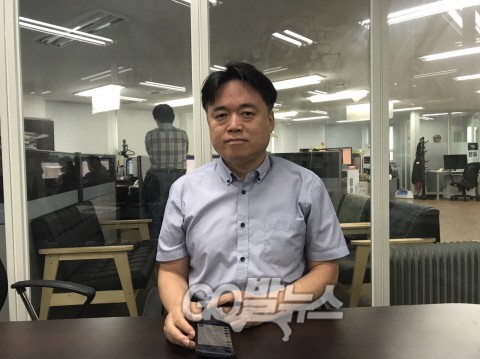 ▲ <공범자들>의 최승호 감독 ⓒ 이영광 기자