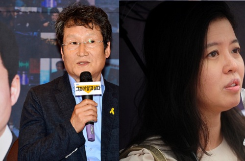 ▲ 이명박 정부 '블랙리스트' 피해자 배우 문성근(좌), 김여진씨(우) <사진제공=뉴시스>