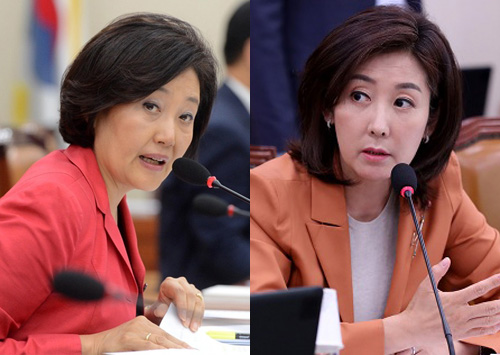 ▲ 박영선(좌) 더불어민주당 의원과 나경원(우) 한나라당 의원 <자료사진, 사진제공=뉴시스>