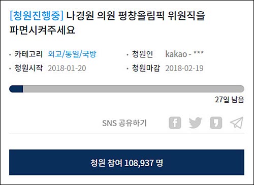 ▲ <사진 = 청와대 홈페이지 국민청원 게시판 화면캡처>