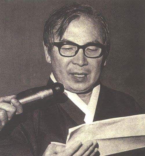 ▲ 1973년 12월 개헌청원 100만원 서명운동의 시작을 선언하는 장준하 선생님. <사진출처=장호준 목사 페이스북>