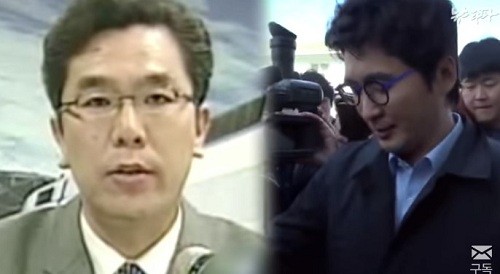 ▲ TV조선 정석영 보도국 부국장(좌), 이성한 전 미르재단 사무총장(우) <이미지출처='뉴스타파' 보도영상 캡쳐>