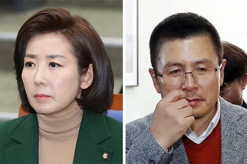 ▲ 자유한국당 황교안 대표가 나경원 원내대표의 임기 연장을 하지 않기로 결정한 다음날인 4일 나경원 원내대표가 의총에서 생각에 잠겨 있다(왼쪽). <사진제공=뉴시스>