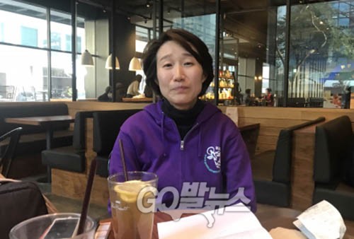 ▲ 김정덕 정치하는 엄마들 공동대표 <사진=이영광 기자>