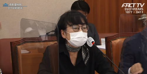 ▲ 열린민주당 김진애 의원. <이미지 출처=팩트TV 유튜브 영상 캡처>