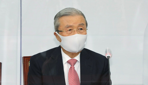 ▲ 김종인 국민의힘 비상대책위원장이 12일 오전 서울 여의도 국회에서 열린 비상대책위원회의에서 발언하고 있다. <사진제공=공동취재사진, 뉴시스>