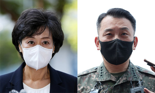 ▲ 4일 인사청문회 없이 임명된 박순애(왼쪽) 사회부총리 겸 교육부 장관과 김승겸(오른쪽) 합참의장. <사진제공=뉴시스>