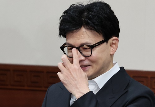 ▲ 한동훈 법무부 장관이 지난 12일 오전 서울 종로구 정부서울청사에서 열린 국무회의에 참석해 자리하고 있는 모습. <사진제공=뉴시스>