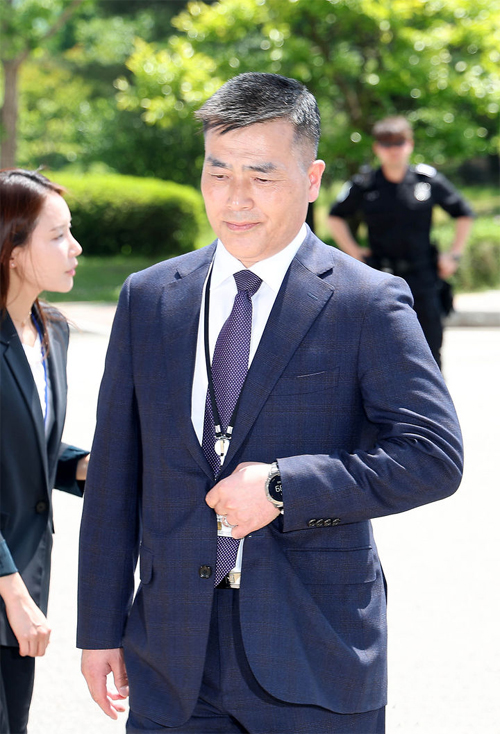 ▲ 박정훈 전 해병대 수사단장이 21일 오후 정부과천청사 고위공직자범죄수사처(공수처)로 출석하고 있다. <사진제공=뉴시스>