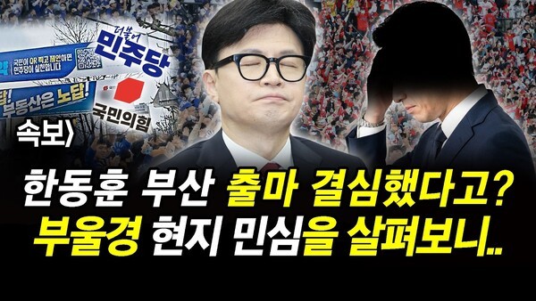 속보] 한동훈 부산 출마 결심했다고? 부울경 현지 민심을 살펴보니..